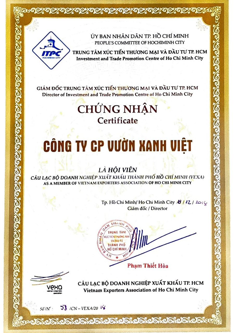 Member of Vietnam Exporters Association of Ho Chi Minh City